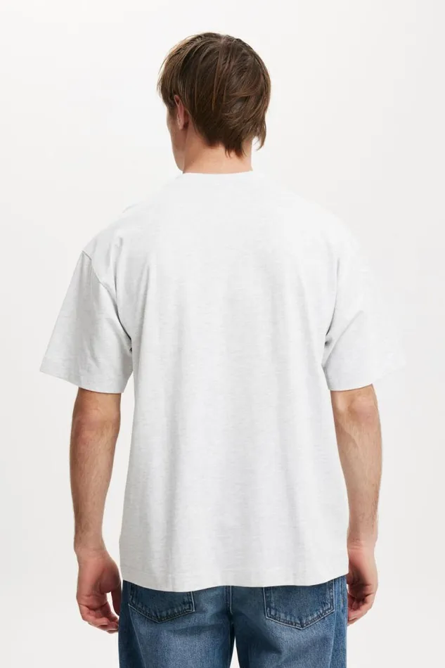 Cotton On Tees and Tanks Box Fit College TShirt White Marletribeca Script Navy 8211 Men Cotton On Tees and Tanks Box Fit College TShirt White Marletribeca Script Navy 8211 Men