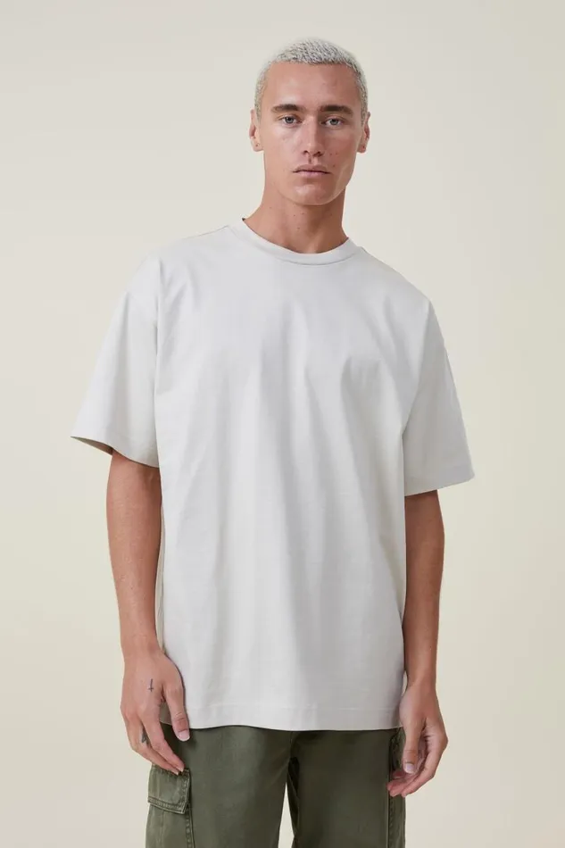 Cotton On Tees and Tanks Box Fit TShirt Ivory 8211 Men