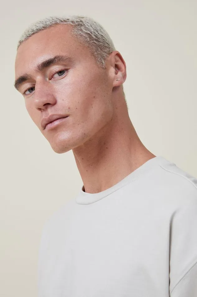 Cotton On Tees and Tanks Box Fit TShirt Ivory 8211 Men Cotton On Tees and Tanks Box Fit TShirt Ivory 8211 Men