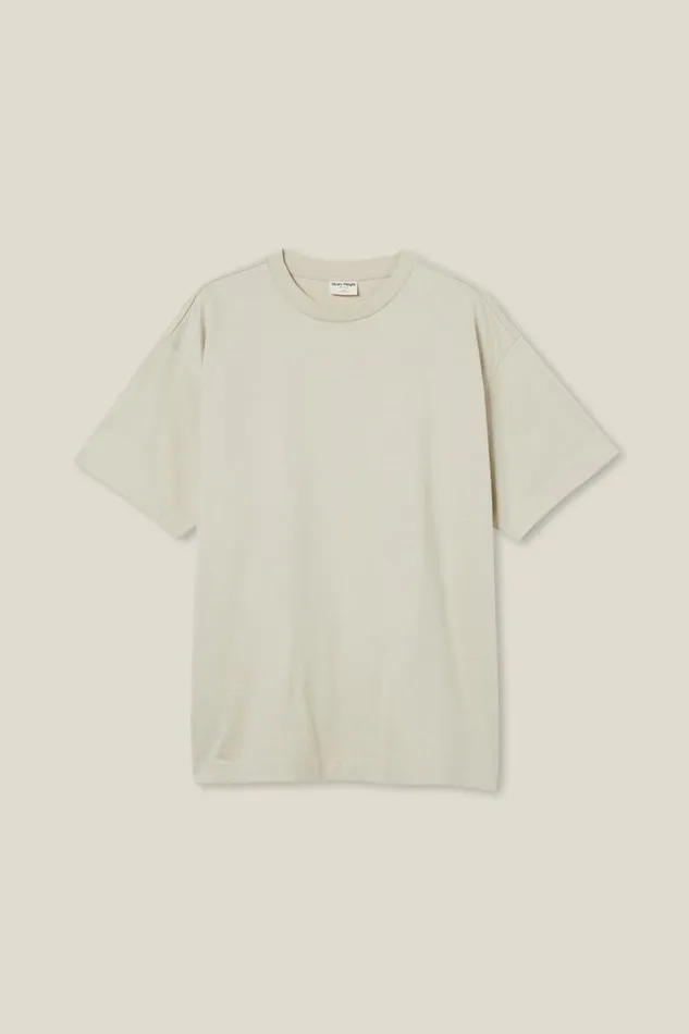 Cotton On Tees and Tanks Box Fit TShirt Ivory 8211 Men Cotton On Tees and Tanks Box Fit TShirt Ivory 8211 Men