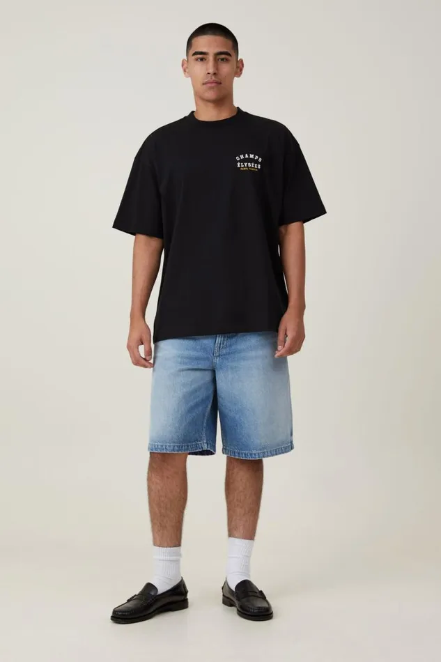 Cotton On Tees and Tanks Box Fit Text TShirt Black Fleur De Paris 8211 Men Cotton On Tees and Tanks Box Fit Text TShirt Black Fleur De Paris 8211 Men