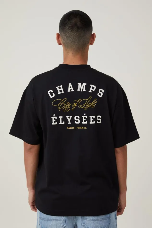 Cotton On Tees and Tanks Box Fit Text TShirt Black Fleur De Paris 8211 Men Cotton On Tees and Tanks Box Fit Text TShirt Black Fleur De Paris 8211 Men