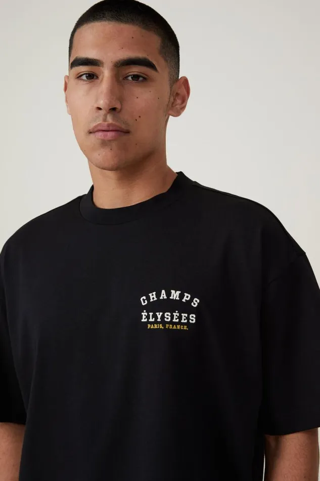 Cotton On Tees and Tanks Box Fit Text TShirt Black Fleur De Paris 8211 Men Cotton On Tees and Tanks Box Fit Text TShirt Black Fleur De Paris 8211 Men