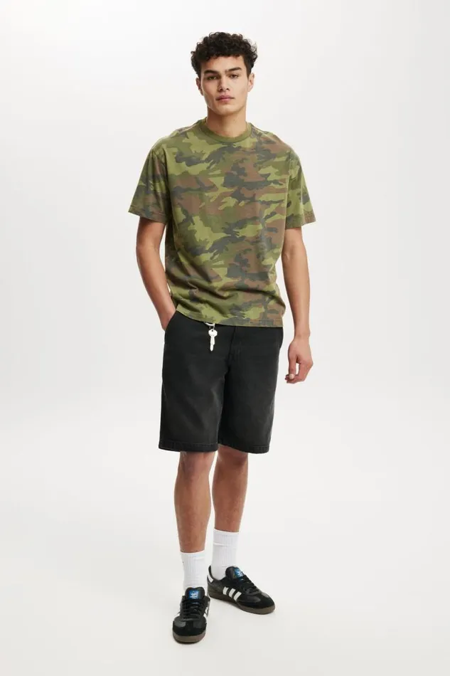 Cotton On Tees and Tanks Camo Loose Fit TShirt Camo 8211 Men