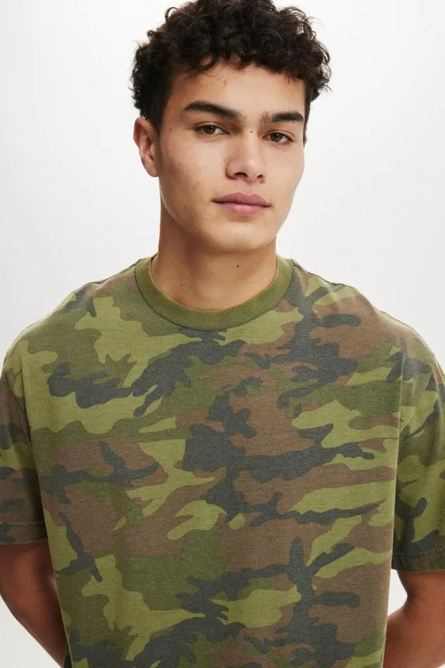 Cotton On Tees and Tanks Camo Loose Fit TShirt Camo 8211 Men