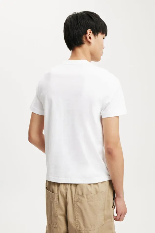 Cotton On Tees and Tanks Cropped Regular Fit TShirt White 8211 Men Cotton On Tees and Tanks Cropped Regular Fit TShirt White 8211 Men