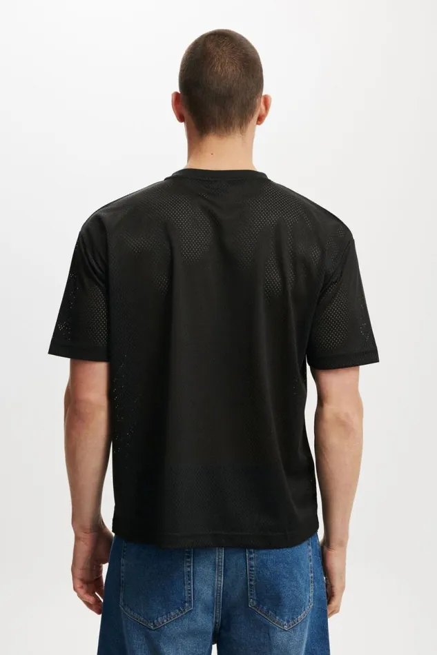 Cotton On Tees and Tanks Football Jersey Blacktonal 22 8211 Men Cotton On Tees and Tanks Football Jersey Blacktonal 22 8211 Men