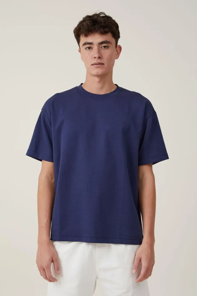 Cotton On Tees and Tanks Hyperweave TShirt Indigo 8211 Men