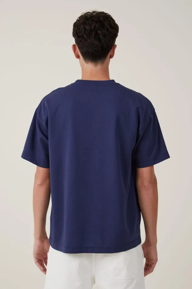Cotton On Tees and Tanks Hyperweave TShirt Indigo 8211 Men Cotton On Tees and Tanks Hyperweave TShirt Indigo 8211 Men