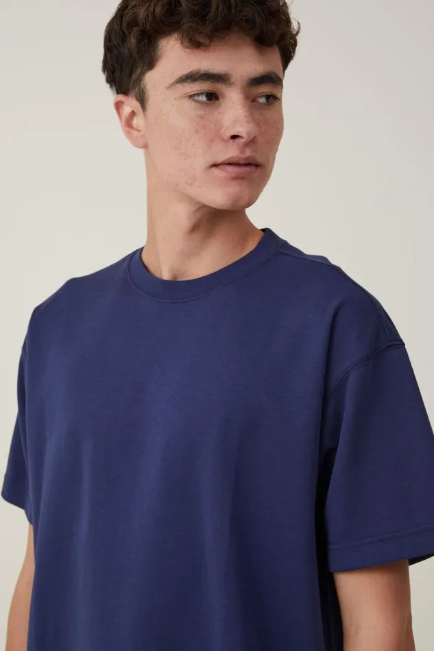 Cotton On Tees and Tanks Hyperweave TShirt Indigo 8211 Men Cotton On Tees and Tanks Hyperweave TShirt Indigo 8211 Men