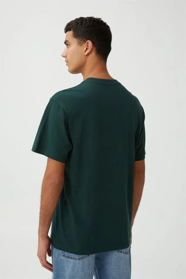 Cotton On Tees and Tanks Organic Loose Fit TShirt Pineneedle Green 8211 Men Cotton On Tees and Tanks Organic Loose Fit TShirt Pineneedle Green 8211 Men