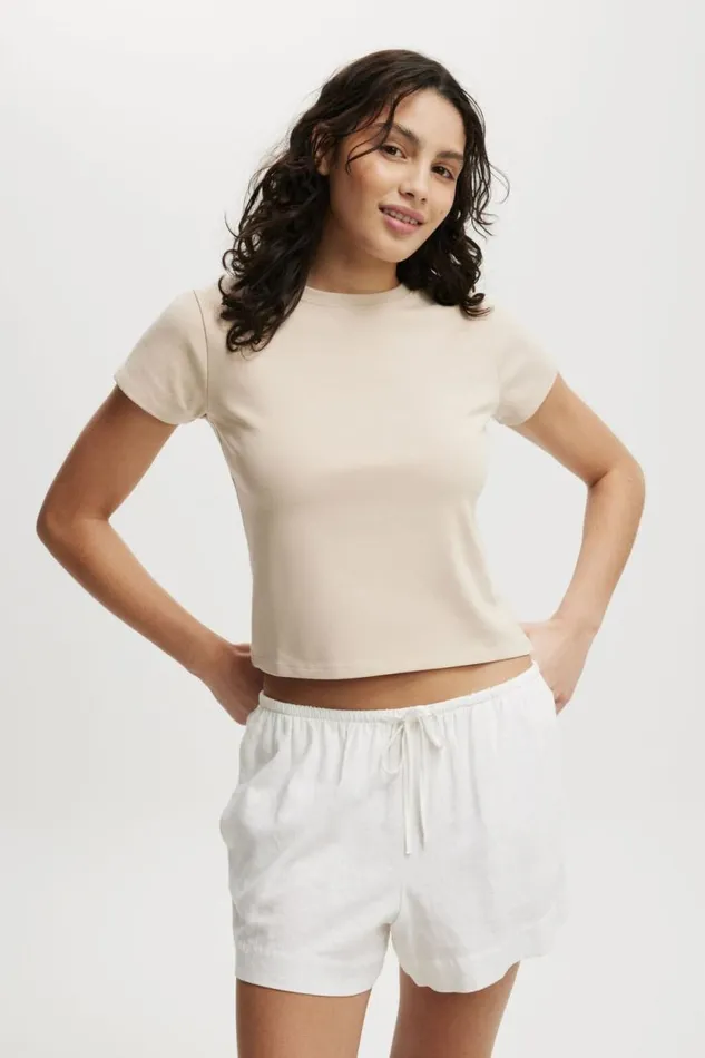 Cotton On Tops 90S Baby Tee Stone 8211 Women