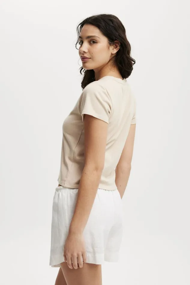 Cotton On Tops 90S Baby Tee Stone 8211 Women