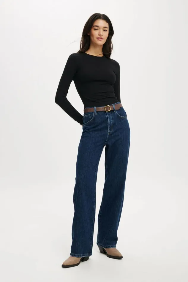 Cotton On Tops All Day Crew Long Sleeve Black 8211 Women Cotton On Tops All Day Crew Long Sleeve Black 8211 Women