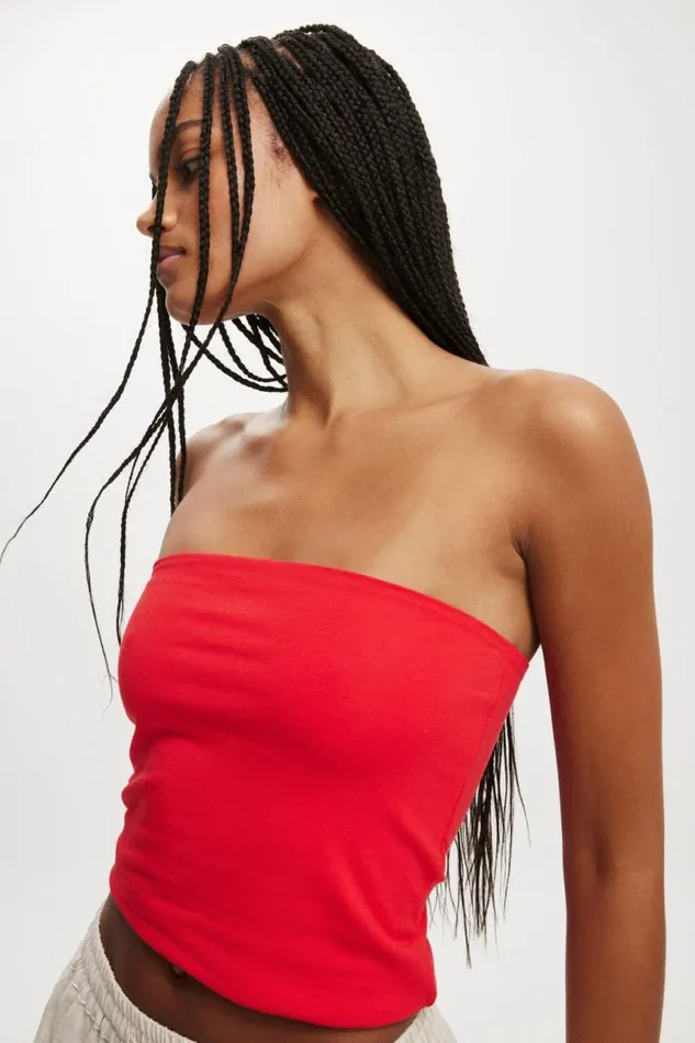 Cotton On Tops All Day Tube Top Scarlet Red 8211 Women Cotton On Tops All Day Tube Top Scarlet Red 8211 Women