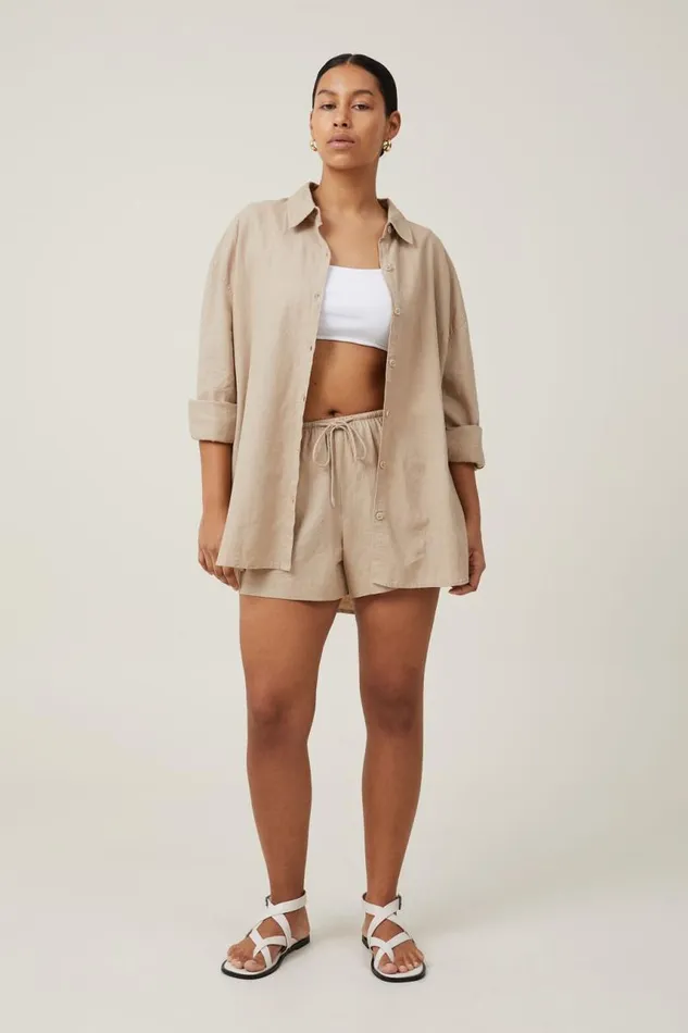 Cotton On Tops Haven Long Sleeve Shirt Mid Taupe 8211 Women