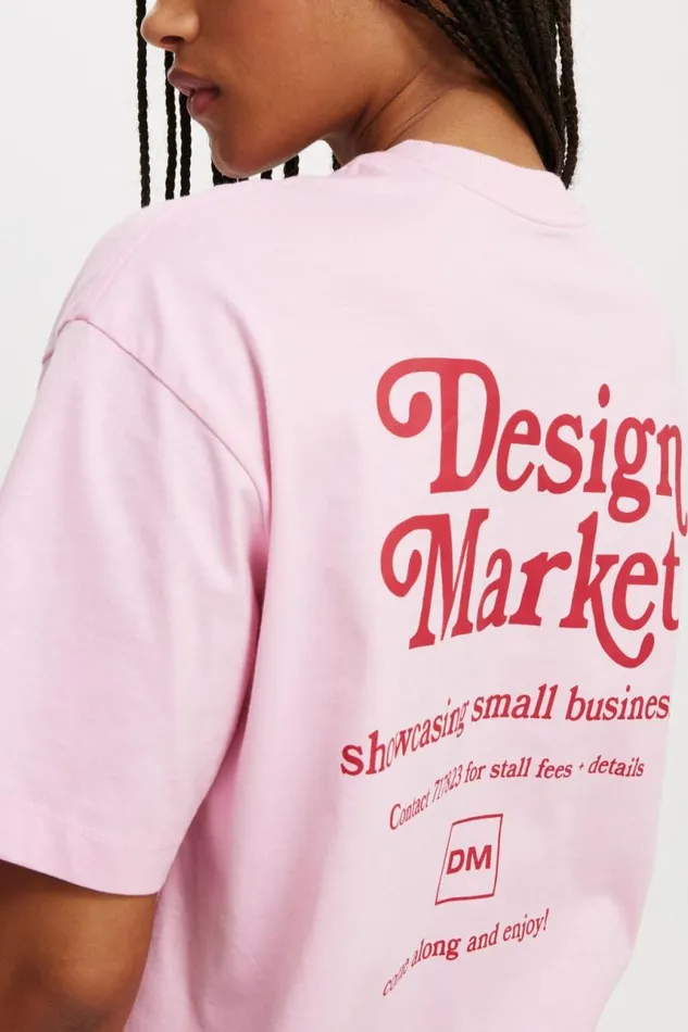 Cotton On Tops The Boxy Graphic Tee Design Market Pink 8211 Women Cotton On Tops The Boxy Graphic Tee Design Market Pink 8211 Women