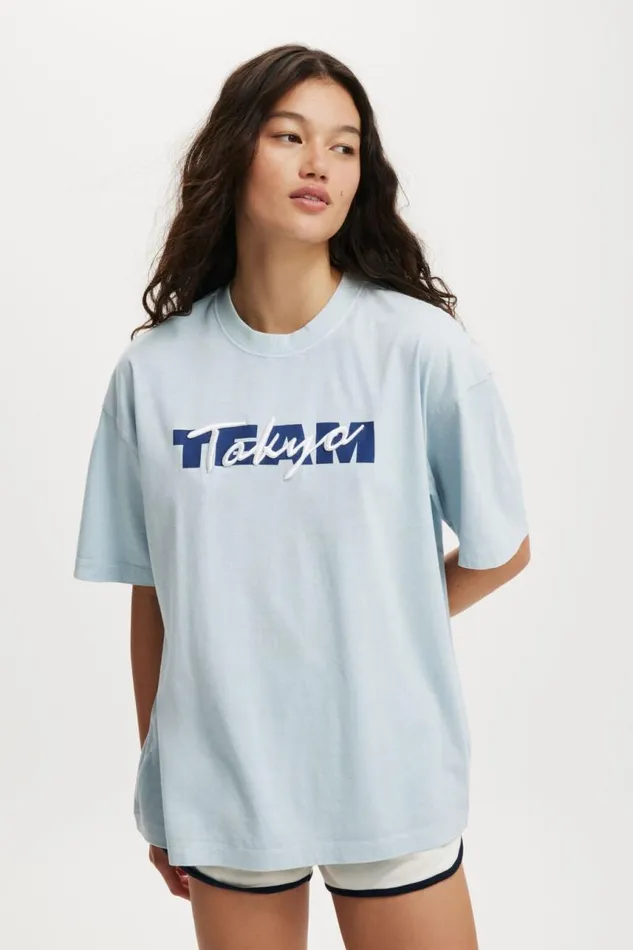 Cotton On Tops The Boxy Graphic Tee Team Tokyoshoreline 8211 Women