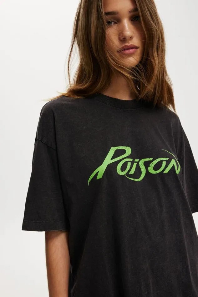 Cotton On Tops The Lcn Music Boxy Graphic Tee Lcn Br Poisonwashed Black 8211 Women Cotton On Tops The Lcn Music Boxy Graphic Tee Lcn Br Poisonwashed Black 8211 Women
