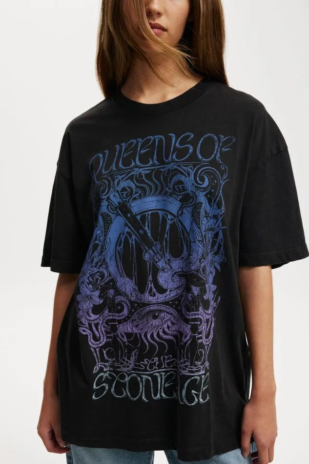 Cotton On Tops The Lcn Music Boxy Graphic Tee Lcn Br Queens Of The Stone Age Washed Black 8211 Women Cotton On Tops The Lcn Music Boxy Graphic Tee Lcn Br Queens Of The Stone Age Washed Black 8211 Women