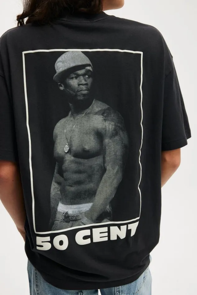 Cotton On Tops The Lcn Music Boxy Graphic Tee Lcn Mt 50 Cent Black 8211 Women Cotton On Tops The Lcn Music Boxy Graphic Tee Lcn Mt 50 Cent Black 8211 Women