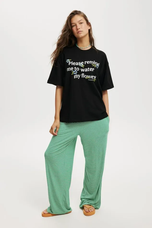 Cotton On Tops The Premium Boxy Graphic Tee Water My Flowers Black 8211 Women Cotton On Tops The Premium Boxy Graphic Tee Water My Flowers Black 8211 Women