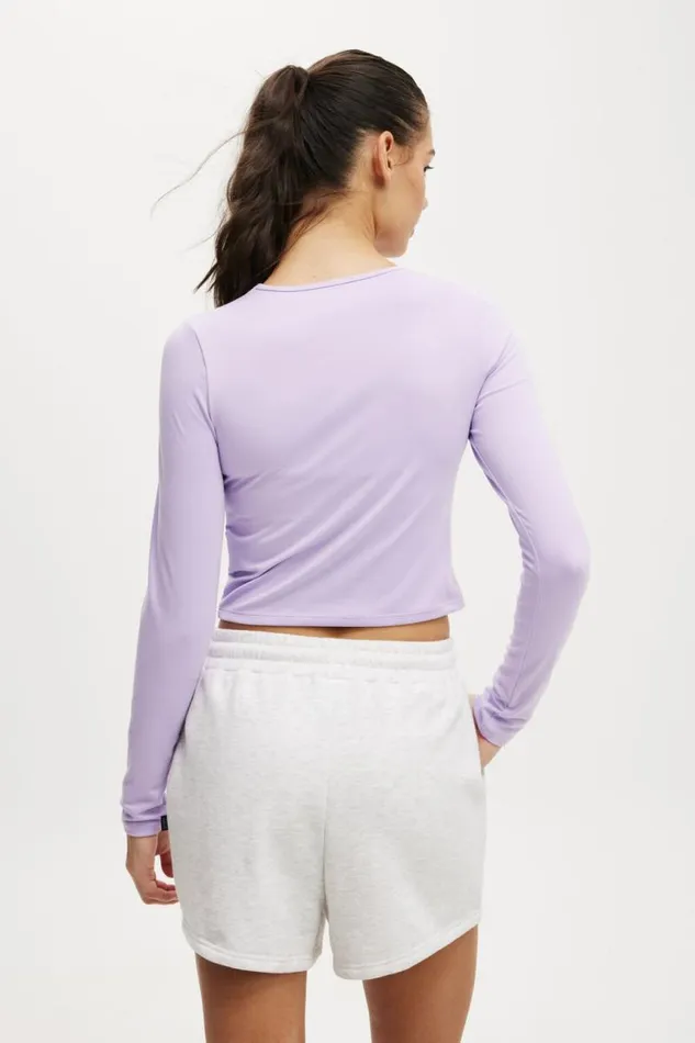 Cotton On Tops Ultra Soft Fitted Long Sleeve Top Purple Rose 8211 Women Cotton On Tops Ultra Soft Fitted Long Sleeve Top Purple Rose 8211 Women