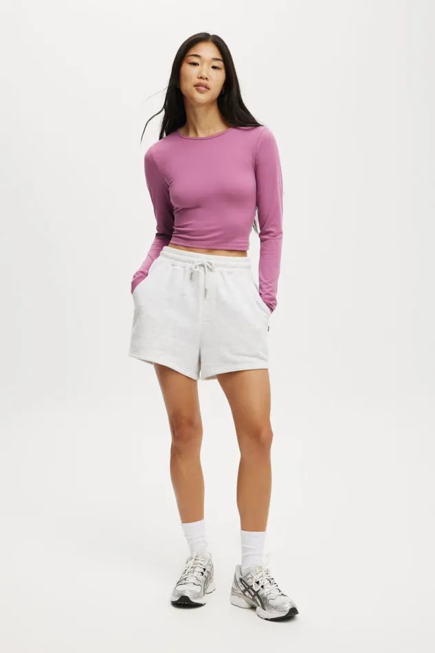 Cotton On Tops Ultra Soft Fitted Long Sleeve Top Red Violet 8211 Women Cotton On Tops Ultra Soft Fitted Long Sleeve Top Red Violet 8211 Women