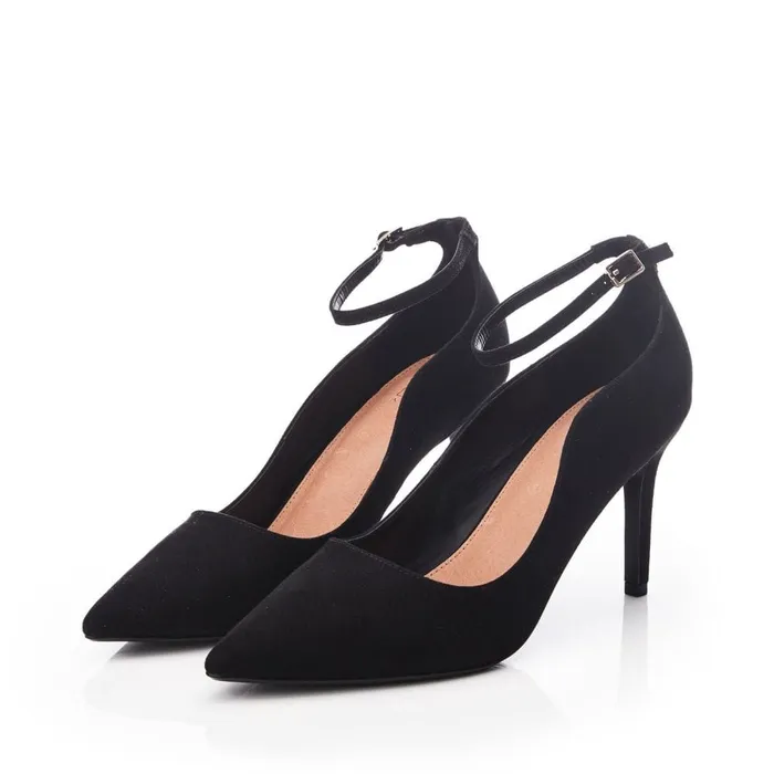 Court Shoes Women Moda In Pelle Cristel Black Alcantara