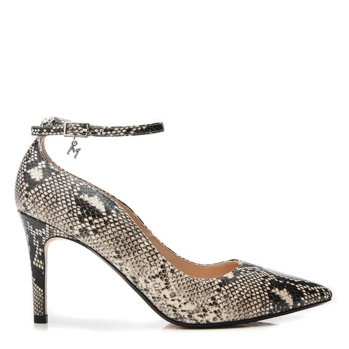 Court Shoes Women Moda In Pelle Cristel Natural Snake Print