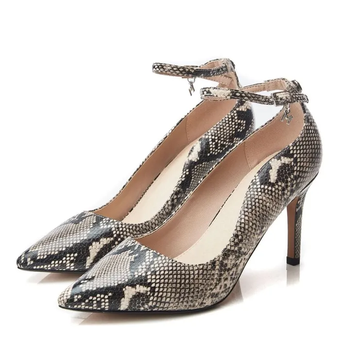 Court Shoes Women Moda In Pelle Cristel Natural Snake Print