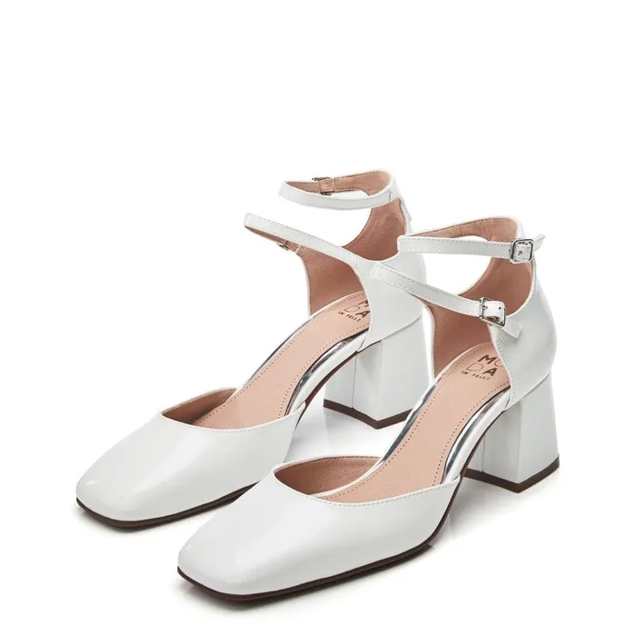 Court Shoes Women Moda In Pelle Daziah Off White Leather