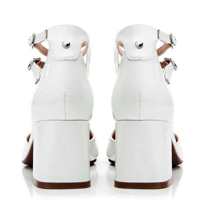 Court Shoes Women Moda In Pelle Daziah Off White Leather