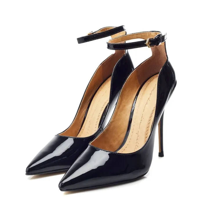 Court Shoes Women Moda In Pelle Jeylani Black Patent Leather