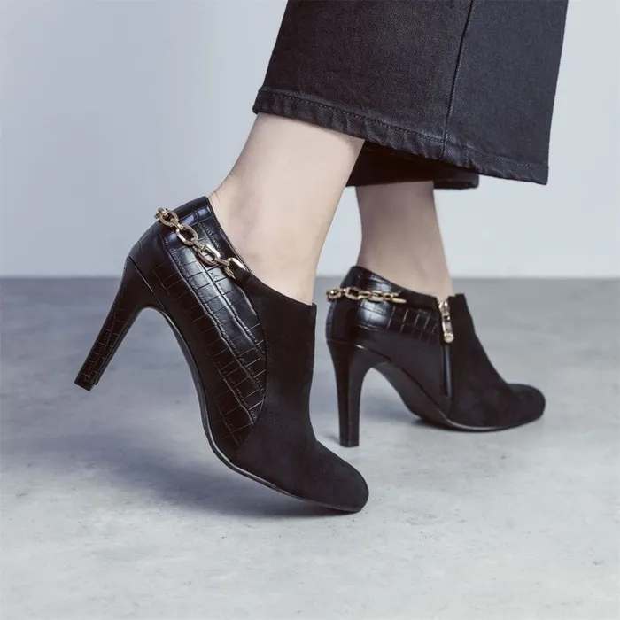 Court Shoes Women Moda In Pelle Kaiyana Black Alcantara