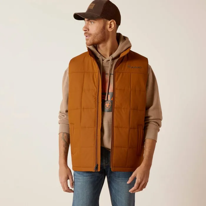 Crius Insulated Vest Chestnut Men Ariat Jackets and Vests