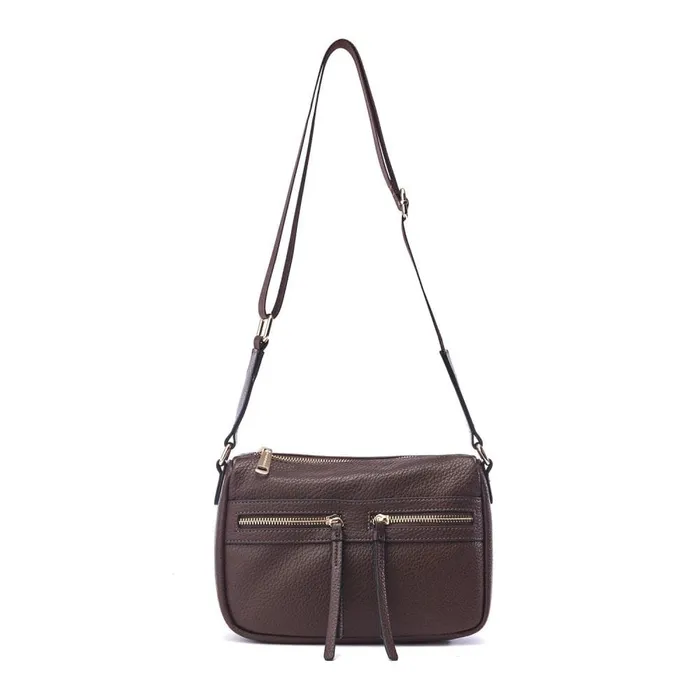 Crossbody Bags Women Moda In Pelle Alex Bag Dark Brown Porvair
