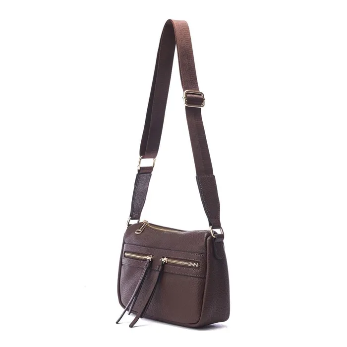 Crossbody Bags Women Moda In Pelle Alex Bag Dark Brown Porvair