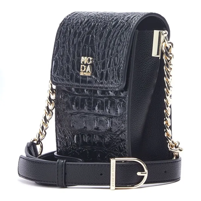 Crossbody Bags Women Moda In Pelle Bianka Bag Black Porvair Crossbody Bags Women Moda In Pelle Bianka Bag Black Porvair
