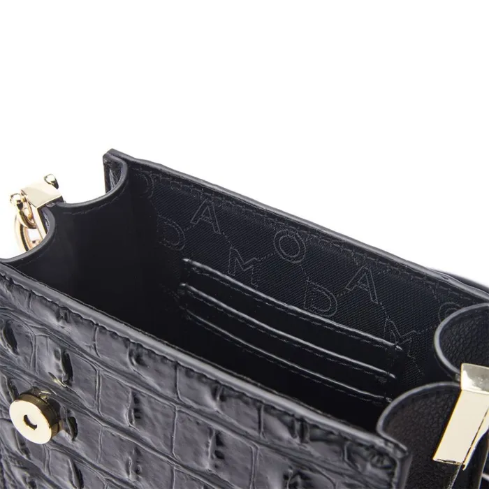 Crossbody Bags Women Moda In Pelle Bianka Bag Black Porvair Crossbody Bags Women Moda In Pelle Bianka Bag Black Porvair