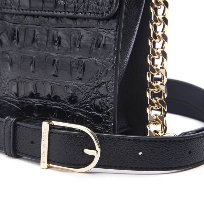 Crossbody Bags Women Moda In Pelle Bianka Bag Black Porvair Crossbody Bags Women Moda In Pelle Bianka Bag Black Porvair