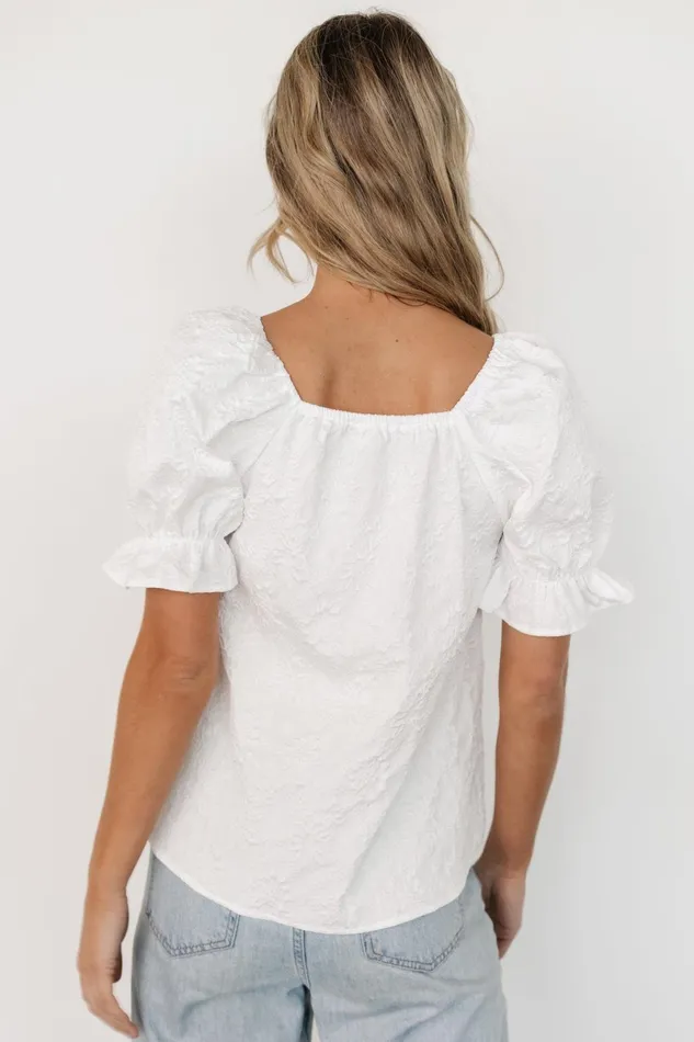 Dalian Embossed Top Off White Women Baltic Born Blouses Shirts Dalian Embossed Top Off White Women Baltic Born Blouses Shirts