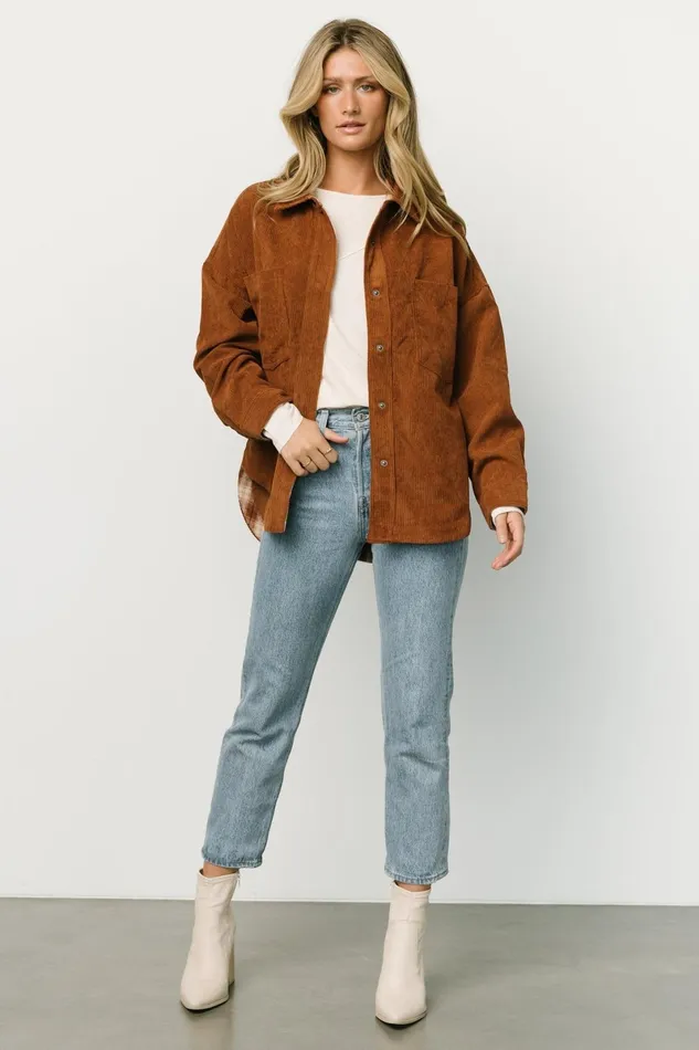 Davis Corduroy Shacket Spice Women Baltic Born Outerwear Davis Corduroy Shacket Spice Women Baltic Born Outerwear