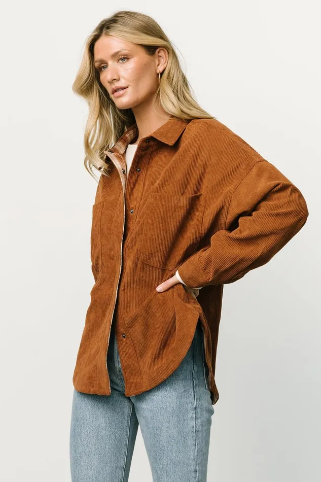 Davis Corduroy Shacket Spice Women Baltic Born Outerwear Davis Corduroy Shacket Spice Women Baltic Born Outerwear