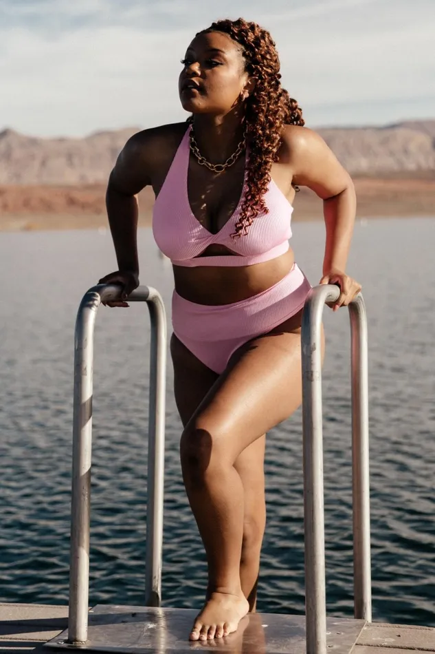 Del Mar Ribbed Bikini Bottom Pink Women Baltic Born Bikini Del Mar Ribbed Bikini Bottom Pink Women Baltic Born Bikini
