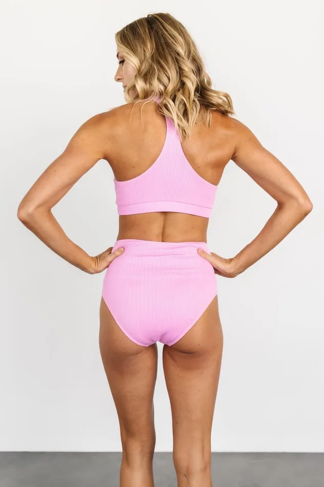 Del Mar Ribbed Bikini Bottom Pink Women Baltic Born Bikini Del Mar Ribbed Bikini Bottom Pink Women Baltic Born Bikini