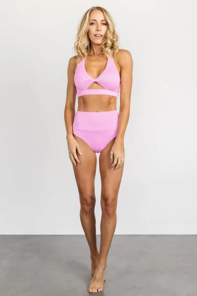 Del Mar Ribbed Bikini Bottom Pink Women Baltic Born Bikini Del Mar Ribbed Bikini Bottom Pink Women Baltic Born Bikini
