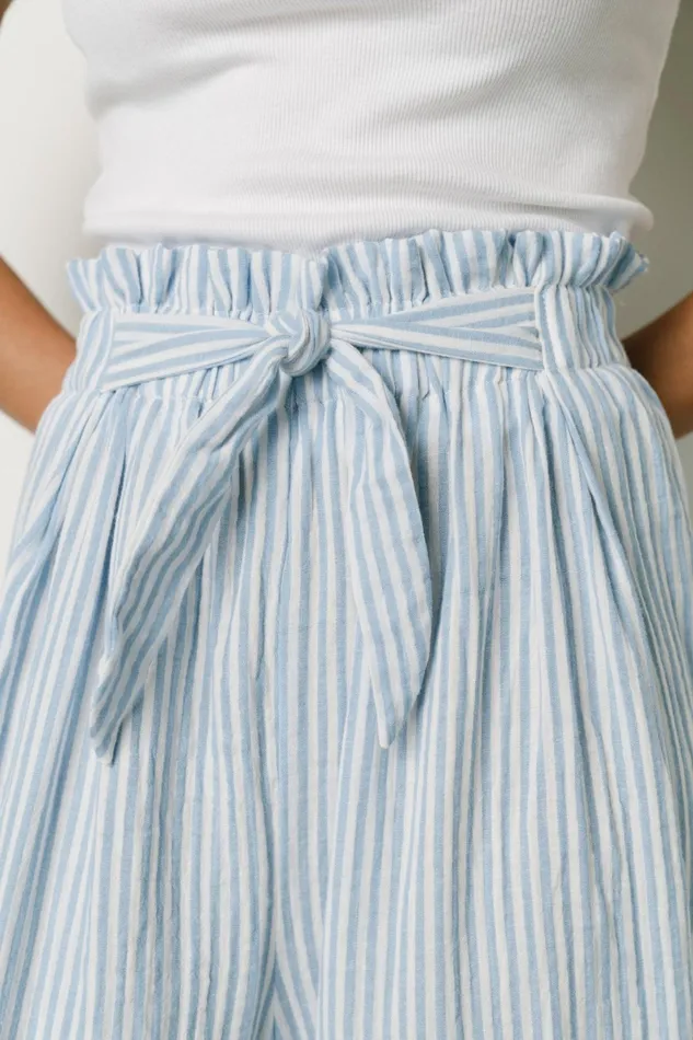 Delphi Wide Leg Pants Blue Stripe Women Baltic Born Pants Delphi Wide Leg Pants Blue Stripe Women Baltic Born Pants