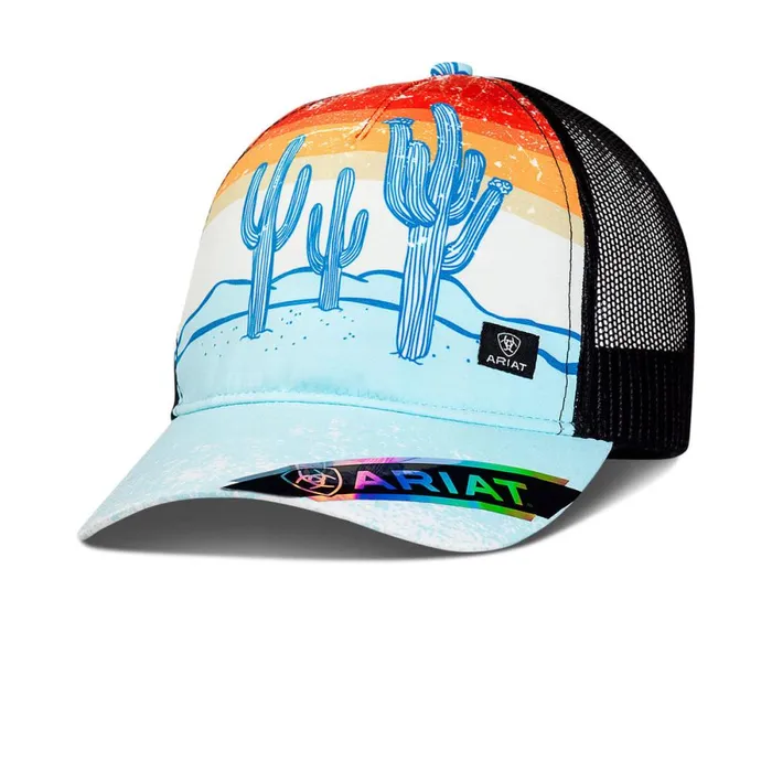 Desert Print Hat Blue Women Ariat Hats and Caps