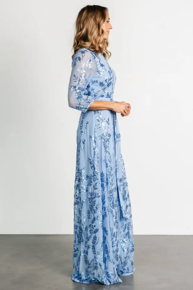 Destiny Sequin Maxi Dress Blue Women Baltic Born Mother Of The Bride Destiny Sequin Maxi Dress Blue Women Baltic Born Mother Of The Bride